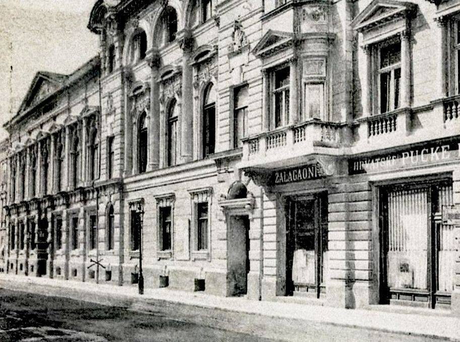 Gundulićeva ulica oko 1905. godine. Glazbeni zavod